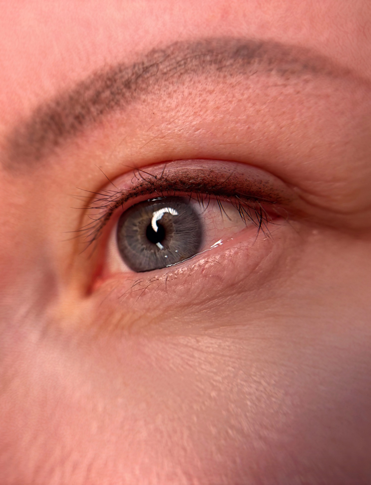 Eyeliner kestopigmentointi varjostuksella